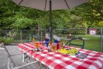 Picnic table area